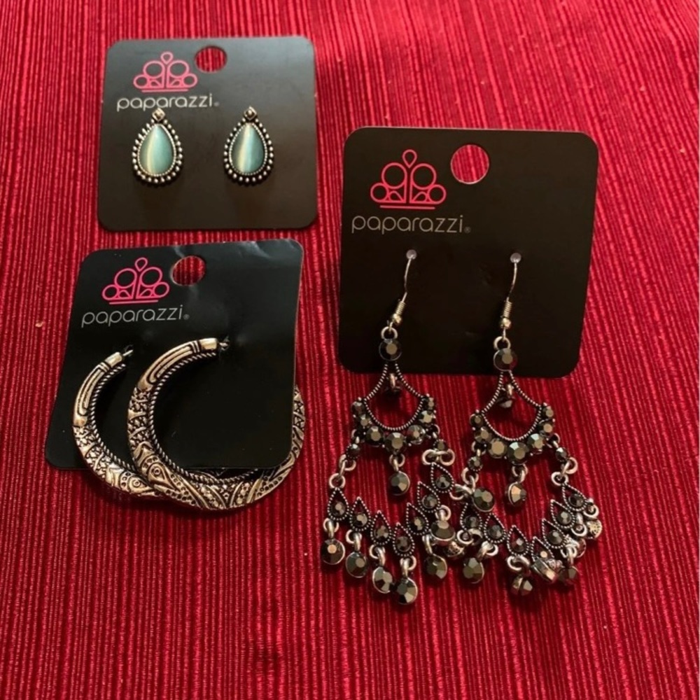 Paparazzi Lot of 3 Earrings